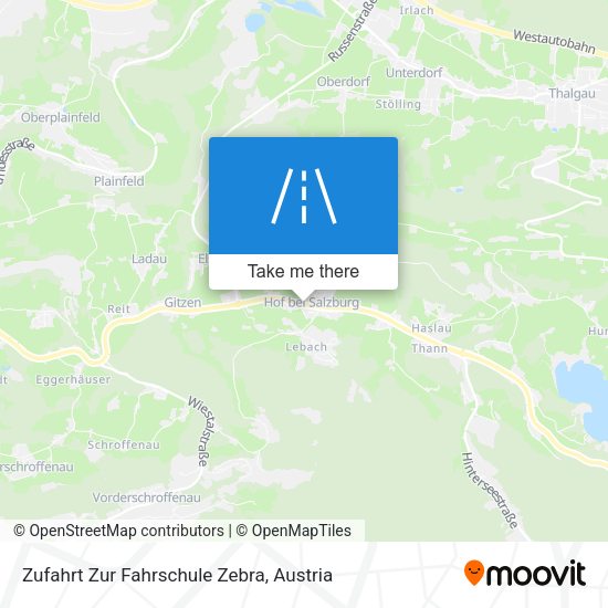 Zufahrt Zur Fahrschule Zebra map