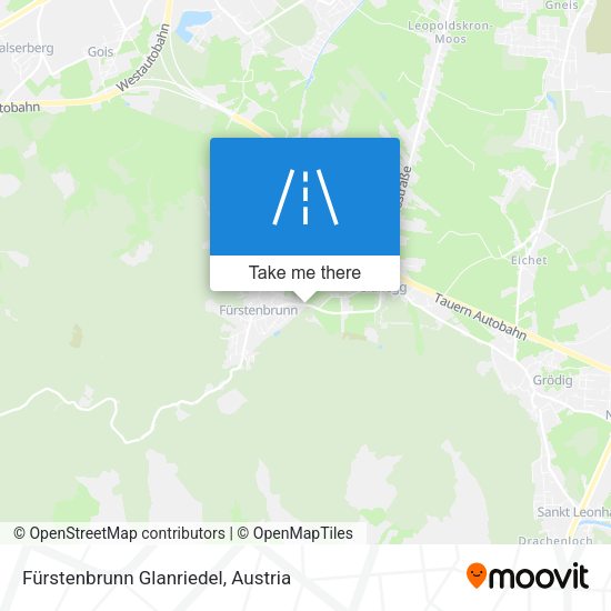 Fürstenbrunn Glanriedel map