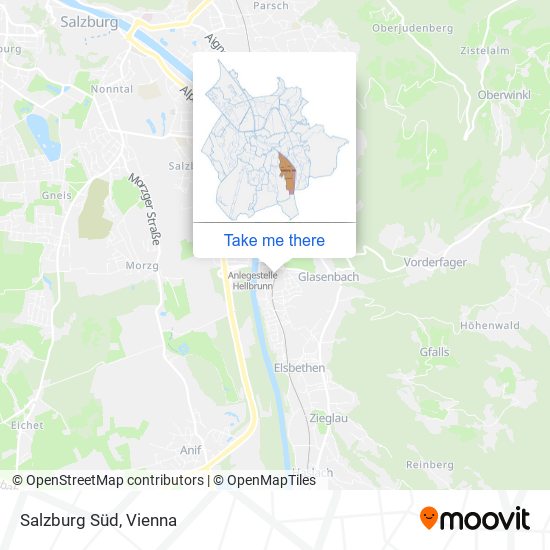 Salzburg Süd map