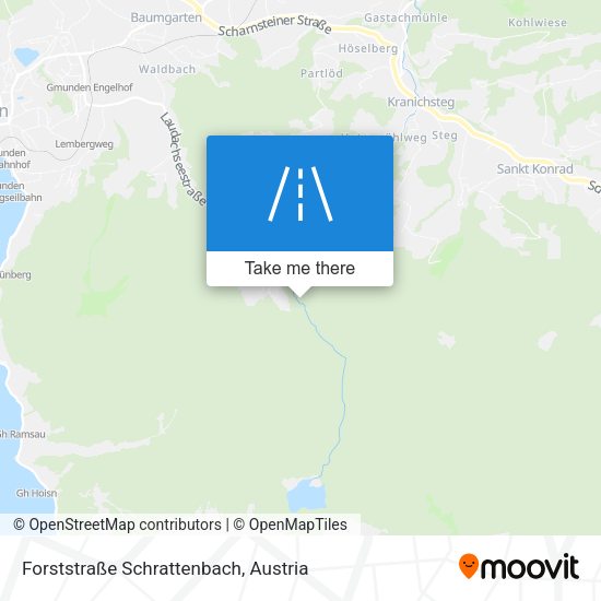 Forststraße Schrattenbach map