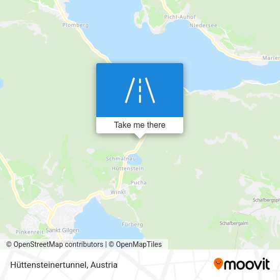 Hüttensteinertunnel map