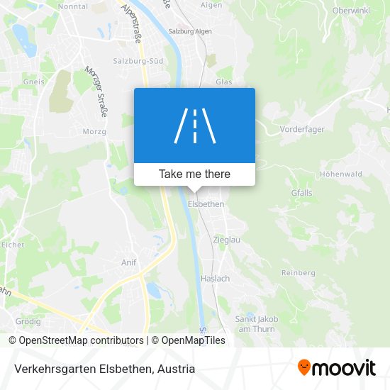 Verkehrsgarten Elsbethen map