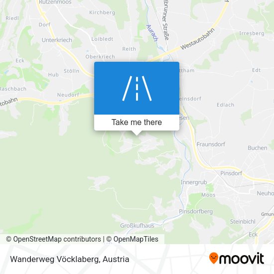 Wanderweg Vöcklaberg map
