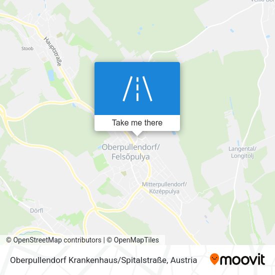 Oberpullendorf Krankenhaus / Spitalstraße map