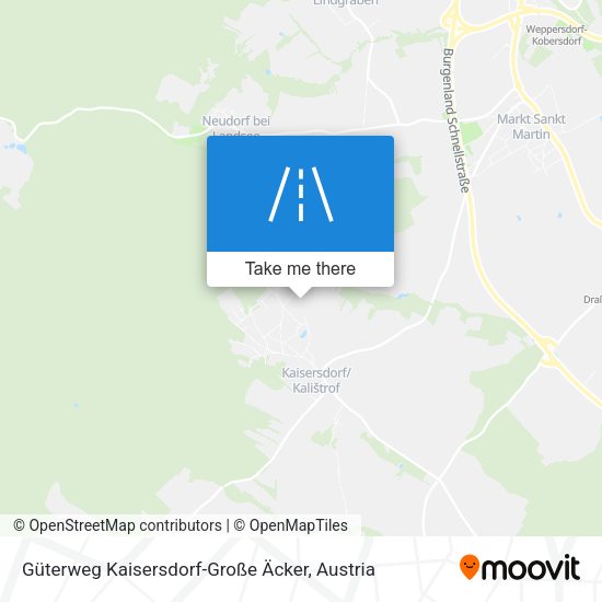 Güterweg Kaisersdorf-Große Äcker map