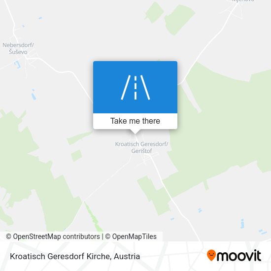 Kroatisch Geresdorf Kirche map