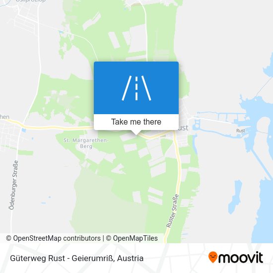 Güterweg Rust - Geierumriß map