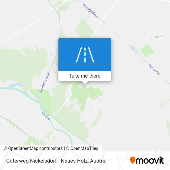 Güterweg Nickelsdorf - Neues Holz map