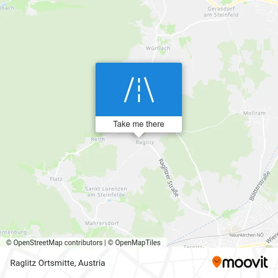 Raglitz Ortsmitte map