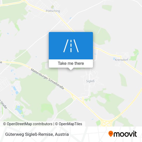 Güterweg Sigleß-Remise map