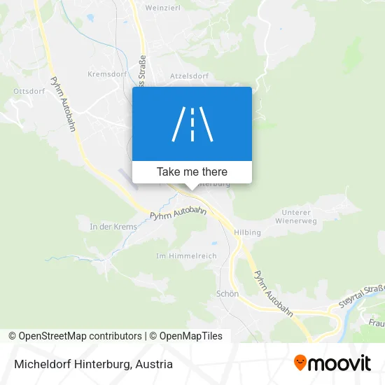 Micheldorf Hinterburg map