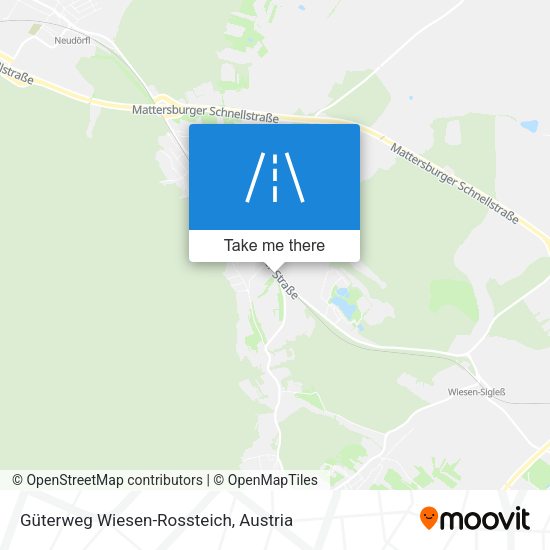 Güterweg Wiesen-Rossteich map