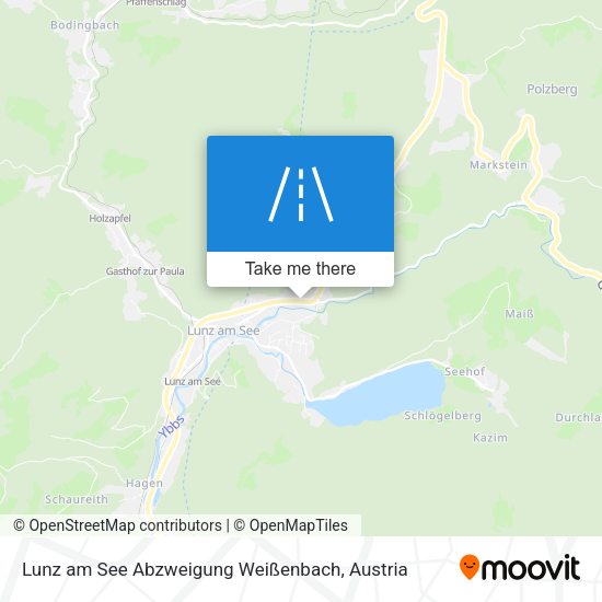 Lunz am See Abzweigung Weißenbach map
