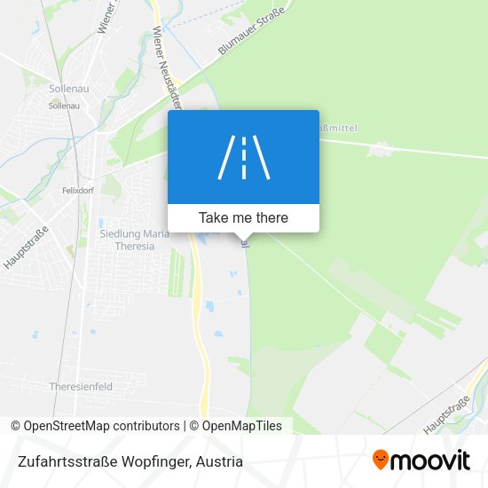 Zufahrtsstraße Wopfinger map