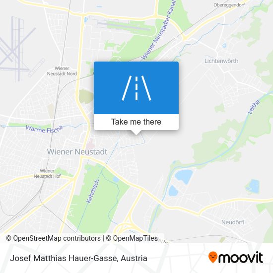 Josef Matthias Hauer-Gasse map