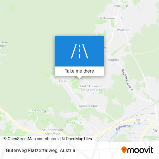 Güterweg Flatzertalweg map