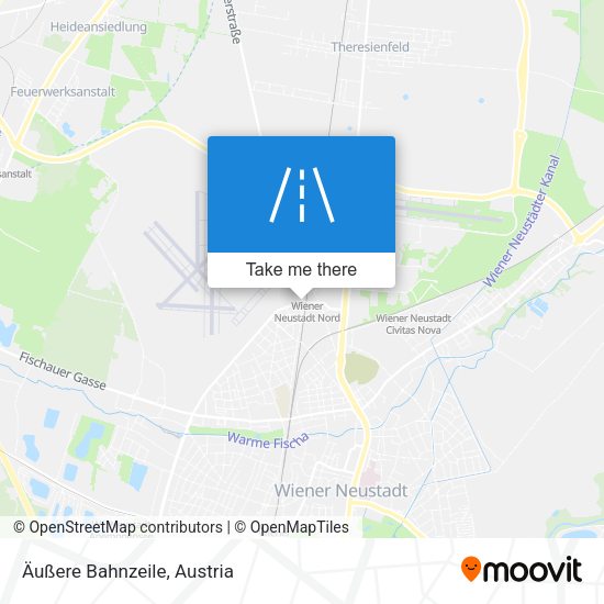 Äußere Bahnzeile map