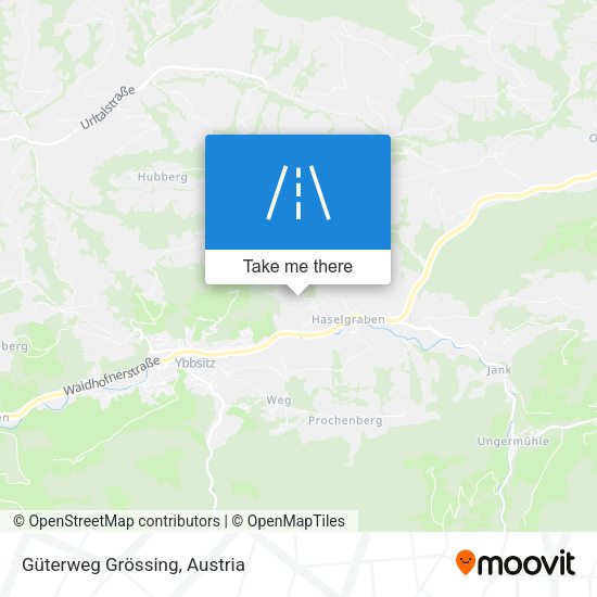 Güterweg Grössing map
