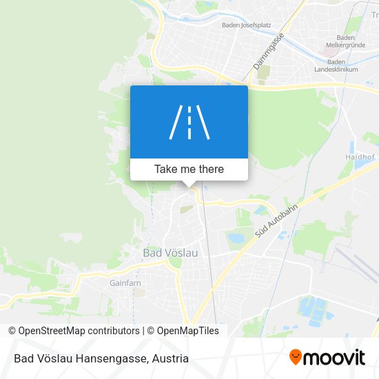 Bad Vöslau Hansengasse map
