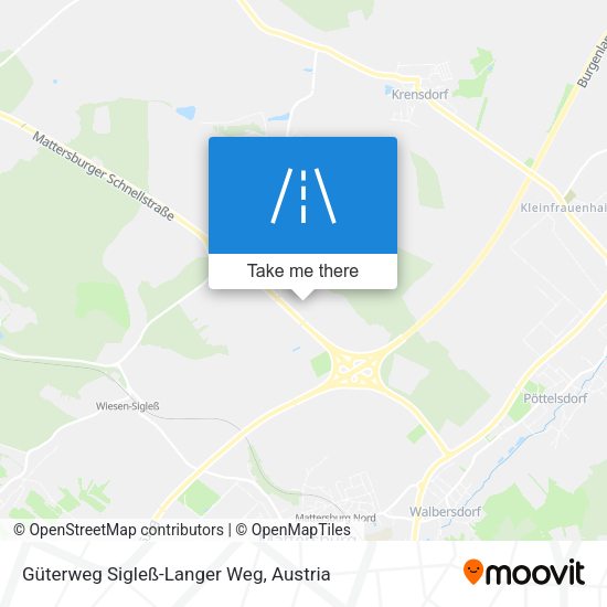 Güterweg Sigleß-Langer Weg map