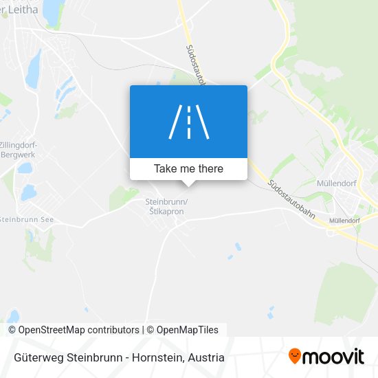 Güterweg Steinbrunn - Hornstein map