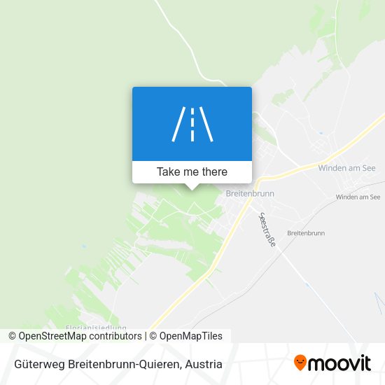 Güterweg Breitenbrunn-Quieren map
