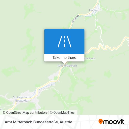 Amt Mitterbach Bundesstraße map