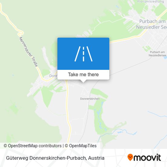 Güterweg Donnerskirchen-Purbach map