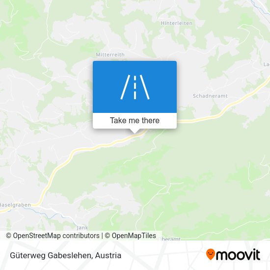 Güterweg Gabeslehen map