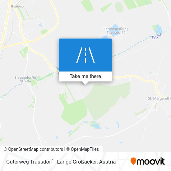 Güterweg Trausdorf - Lange Großäcker map