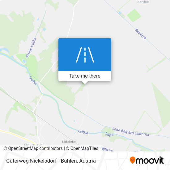 Güterweg Nickelsdorf - Bühlen map
