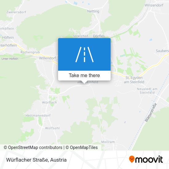 Würflacher Straße map