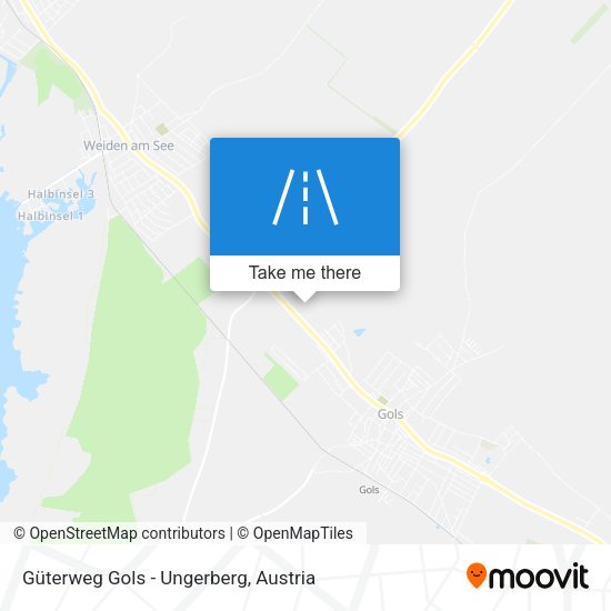 Güterweg Gols - Ungerberg map