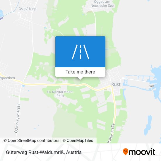 Güterweg Rust-Waldumriß map