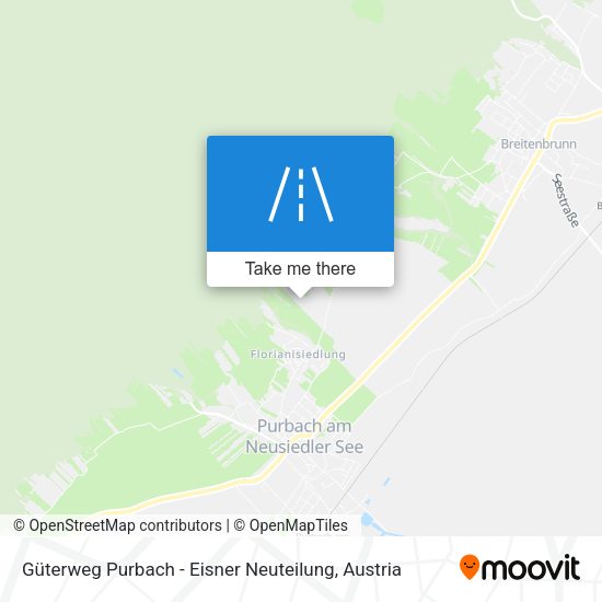 Güterweg Purbach - Eisner Neuteilung map