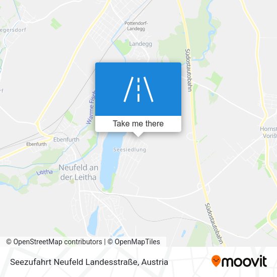 Seezufahrt Neufeld Landesstraße map