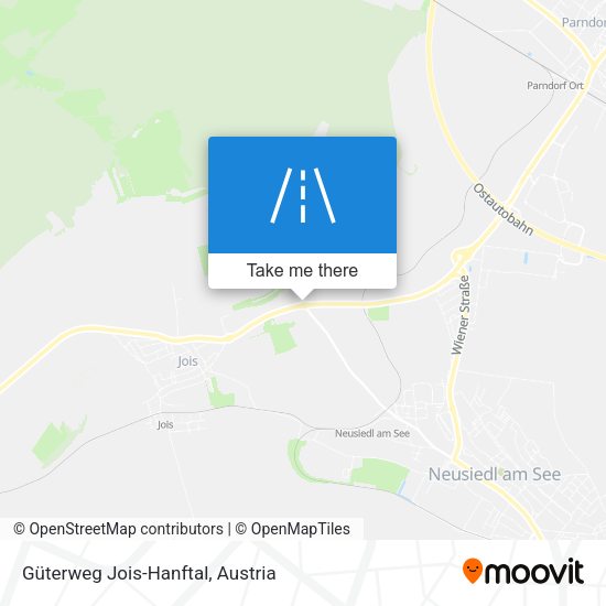 Güterweg Jois-Hanftal map