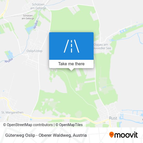 Güterweg Oslip - Oberer Waldweg map