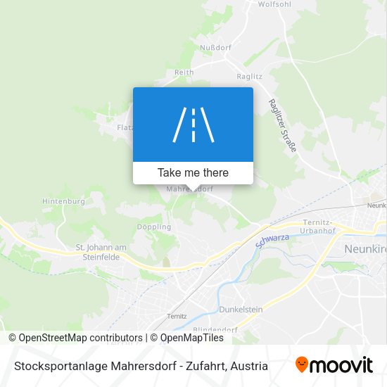 Stocksportanlage Mahrersdorf - Zufahrt map