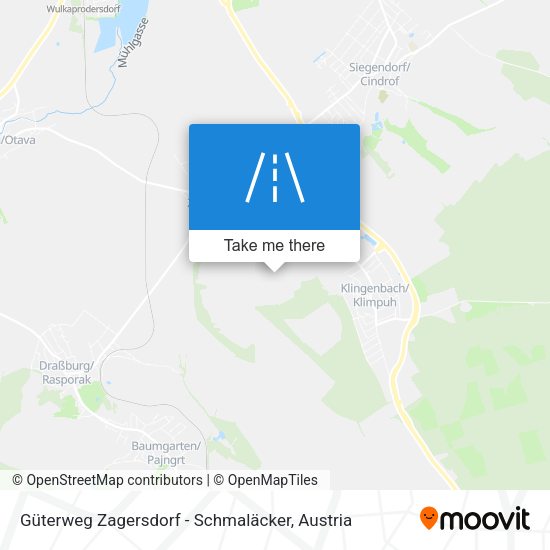 Güterweg Zagersdorf - Schmaläcker map