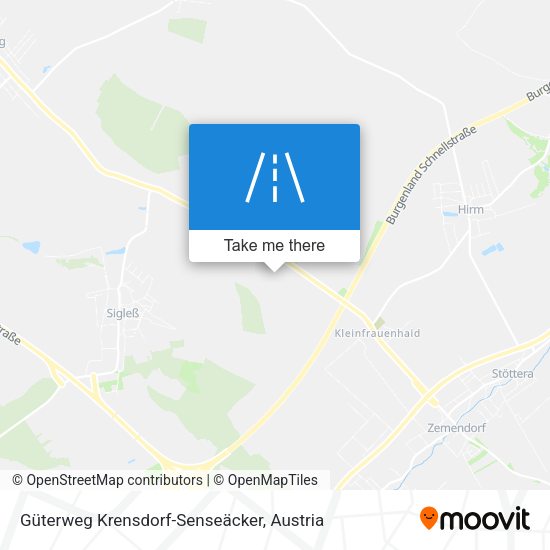 Güterweg Krensdorf-Senseäcker map