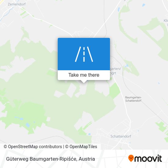 Güterweg Baumgarten-Ripišće map