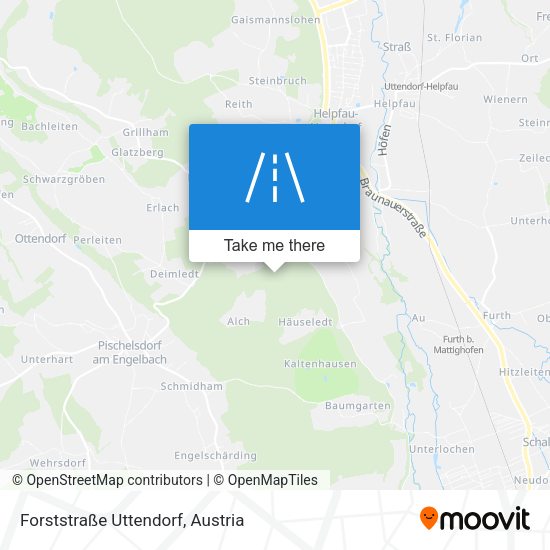 Forststraße Uttendorf map