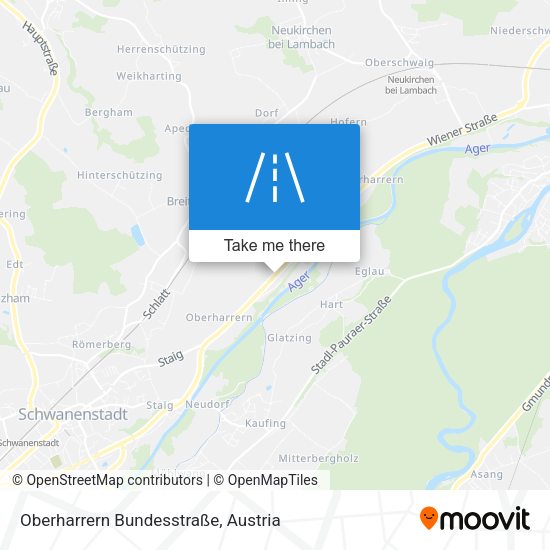 Oberharrern Bundesstraße map