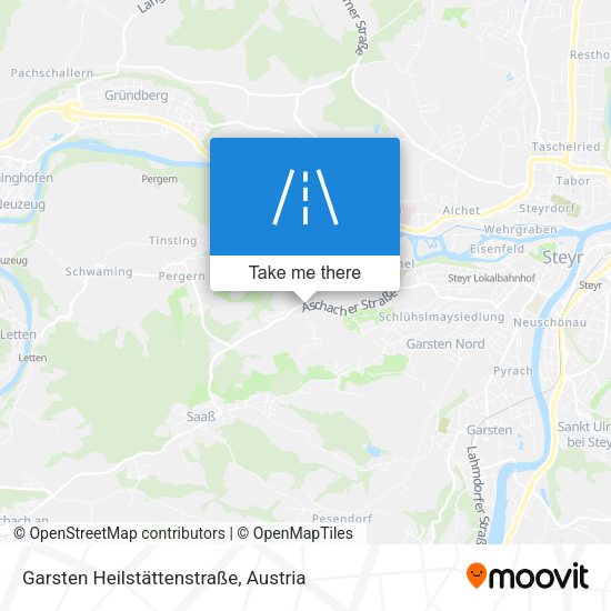 Garsten Heilstättenstraße map