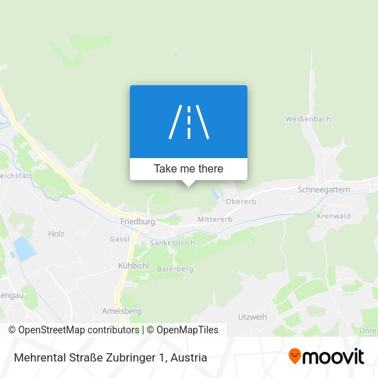 Mehrental Straße Zubringer 1 map