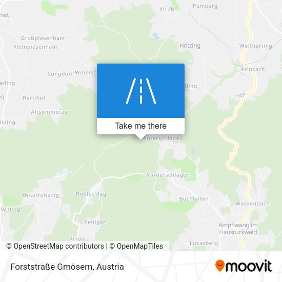 Forststraße Gmösern map