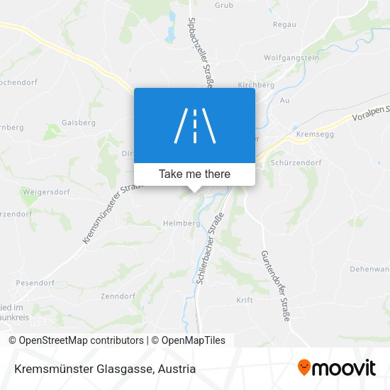 Kremsmünster Glasgasse map