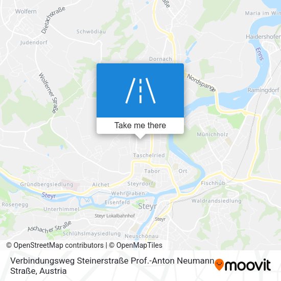 Verbindungsweg Steinerstraße Prof.-Anton Neumann Straße map