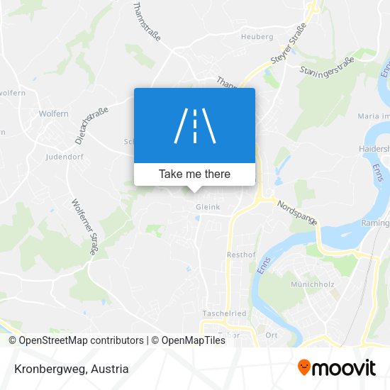 Kronbergweg map